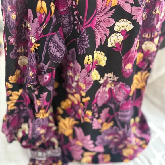 Kobi Halperin Floral Blouse - Black and Purple - Picture 5 of 16